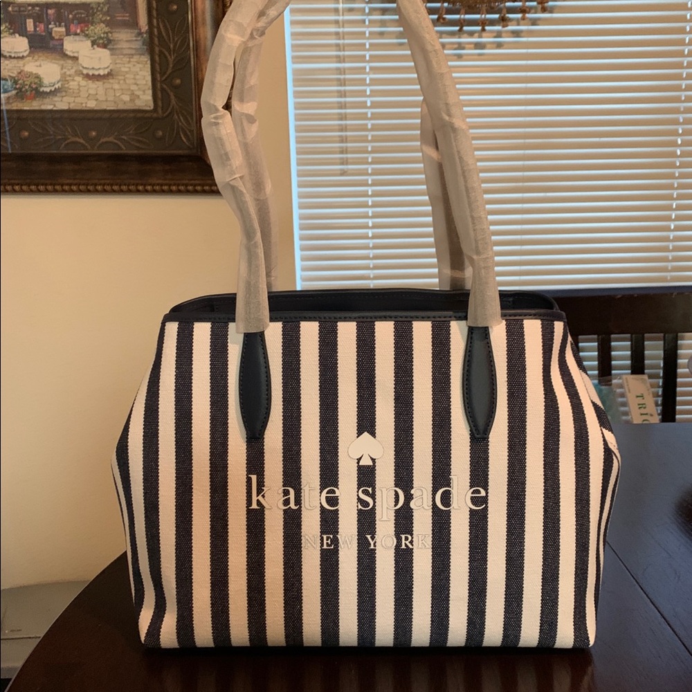 Kate Spade Side Snap Street Blazerblue Tote NWT